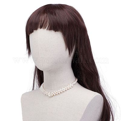 Ожерелье с нагрудником из натуральных жемчужных бусин класса А для девочек-подростков NJEW-JN03736-1