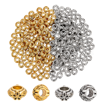 200 шт. 2 цвета бусины из сплава в тибетском стиле FIND-PH0021-70-1