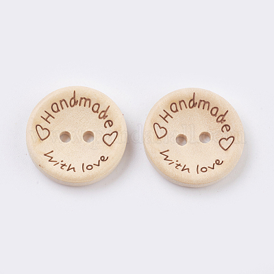 Деревянные пуговицы&nbsp;BUTT-K007-08B-1