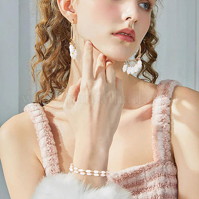 2 нить бусин из натуральных ракушек-трохусов SHEL-TA0001-20-1