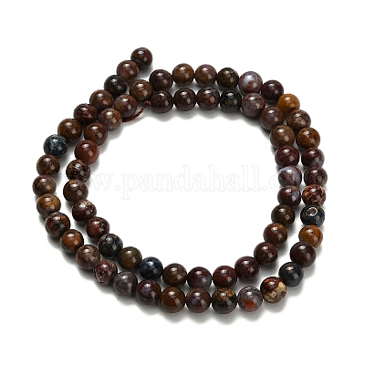 Натуральные пиеттеритные бусины G-L642-B16-6mm-1