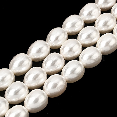 Fili di perle di conchiglie galvanizzate&nbsp;BSHE-B008-04-1