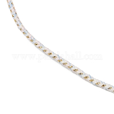 Изготовление ожерелий из круглого нейлонового хлопкового шнура диаметром 2.5 мм NJEW-C106-01G-10-1