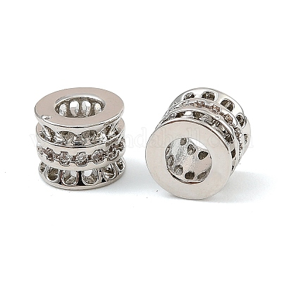 Латунные микро проложить кубического циркония бусы KK-C155-21P-1