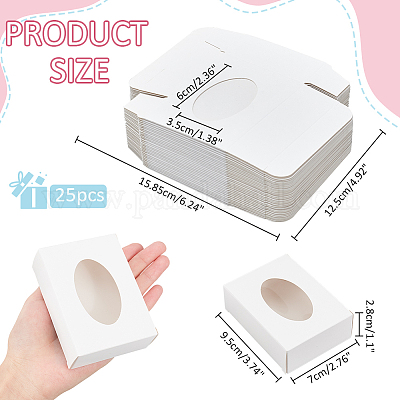 Прямоугольные складные коробки для хранения бумаги CON-WH0106-01B-01-1