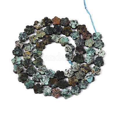 Бусы натуральная африканская бирюза (яшма) G-N257-24A-05-1