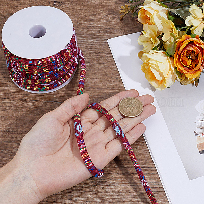 1 рулон этнических шнуров из полиэстера&nbsp;OCOR-CY0002-53A-1