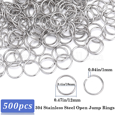 304 1000 шт. открытых соединительных колец из нержавеющей стали STAS-SP0001-71A-1