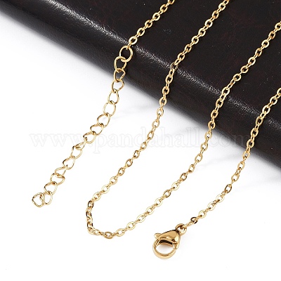 Ионное покрытие (ip) 304 нержавеющая сталь кабель цепь ожерелье STAS-T040-PJ205-45-1