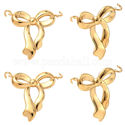 12 шт. подвески-бантики из нержавеющей стали 304 STAS-BBC0006-98-1