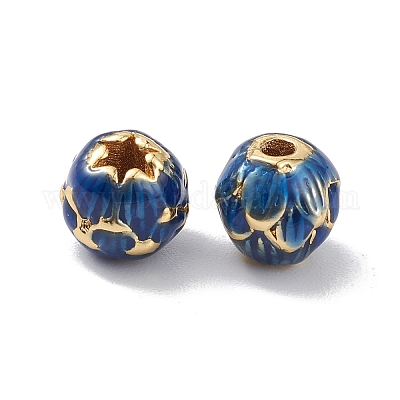 Стойки покрытие латунь эмаль бисер KK-L155-49B-G-1