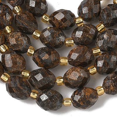 Природные бронзитом бисер нитей G-F809-A07-01-1