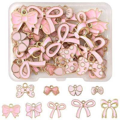 36шт 9 стиля подвески из сплава с эмалью ENAM-FS0003-43-1