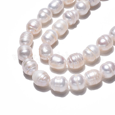 Нити из натурального культивированного пресноводного жемчуга PEAR-N012-08B-1