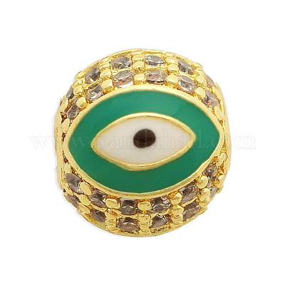 Латунные микропаве из прозрачного кубического циркония KK-T030-LA839-1X3-1