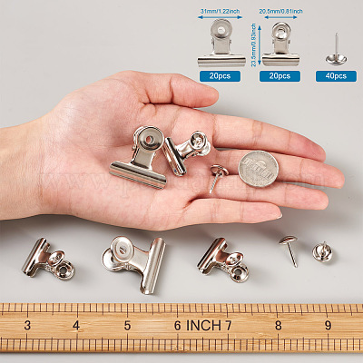 Железные зажимы и булавки с круглой головкой AJEW-TA0001-14P-1
