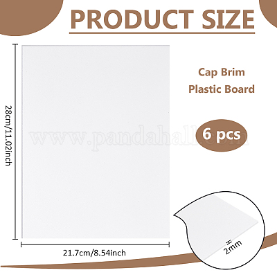 Пластиковая доска для кепки&nbsp;DIY-WH0591-246B-02-1