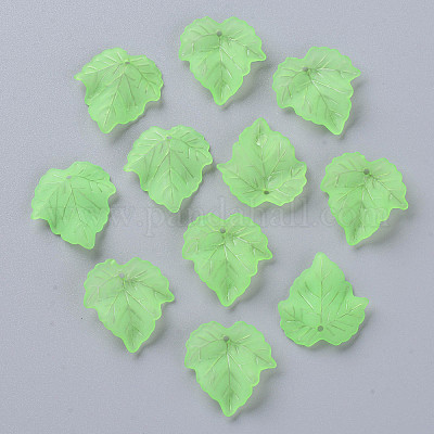 Осенняя тема прозрачные матовые акриловые подвески X-PAF002Y-28-1