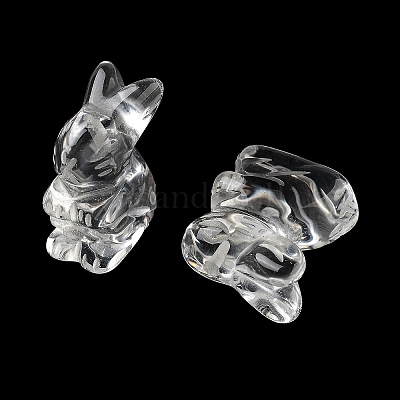 Бусины из натурального кварца с резными полуотверстиями G-K367-02G-1