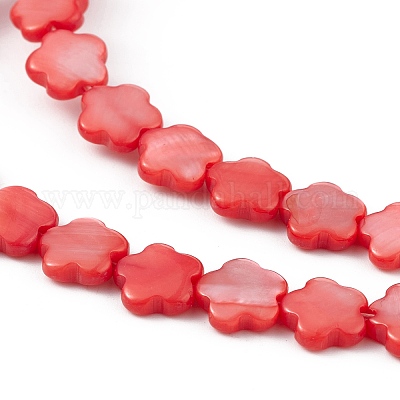 Натуральные пресноводные окрашенные бусы из ракушек SHEL-K001-001B-1