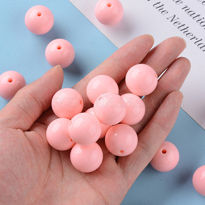 Непрозрачные акриловые бусины MACR-S370-C20mm-A12-1