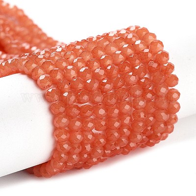 Запекание расписных стеклянных бусин с имитацией нефрита DGLA-A034-J2MM-A12-1