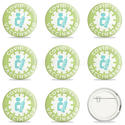 Брошь из белой жести JEWB-WH0012-001-1