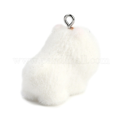 Подвески из флокированной смолы с животной тематикой RESI-M051-01B-1