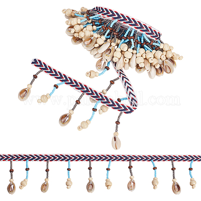 2 ярд полиэстеровой кружевной ленты с бахромой OCOR-PH0006-46-1