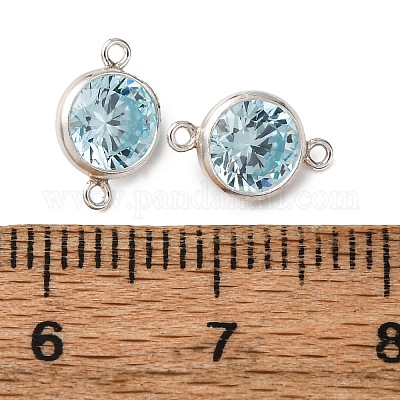 925 подвеска-соединитель из серебра с кубическим цирконием и камнями-талисманами STER-NH0001-80P-10-1