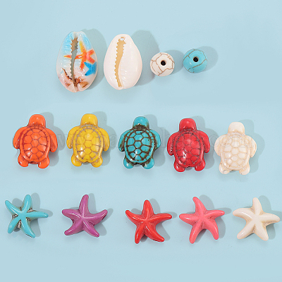 Наборы для самостоятельного изготовления бижутерии на морскую тематику DIY-SC0030-41-1