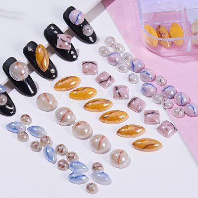 Фарфоровые украшения для ногтей MRMJ-S028-002O-1