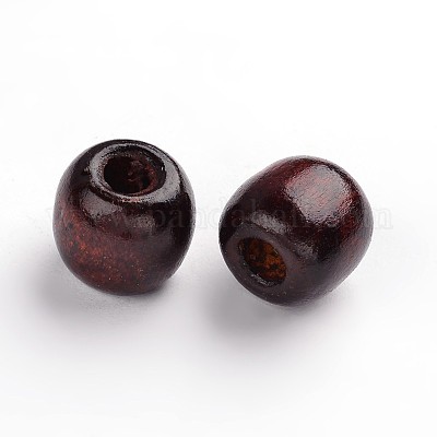 Природных шарики древесины&nbsp;WOOD-S030-08-LF-1