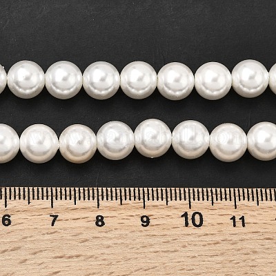 Гальванические оболочки жемчужные бусы пряди BSHE-K017-8mm-1