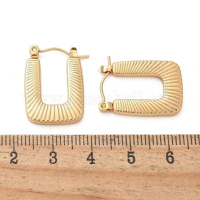 Серьги-кольца из нержавеющей стали 304 для женщин EJEW-L296-045G-1