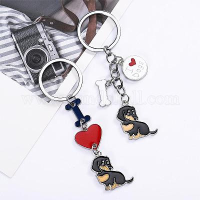 Wewaysmile 2 шт. брелок для ключей в виде собаки JX788A-1