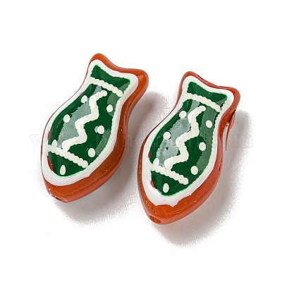 Прозрачные стеклянные бусины ручной работы GLAA-N0028-02F-1