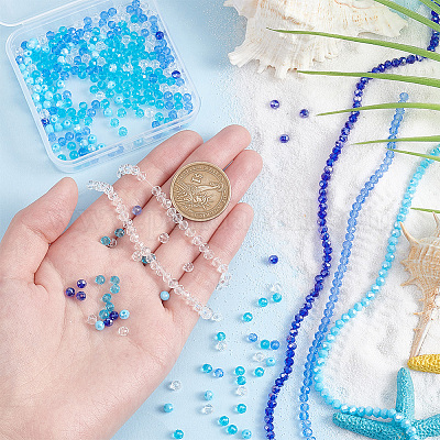 5 нить 5 стилей гальванических стеклянных бусин нити EGLA-PH0001-40A-1