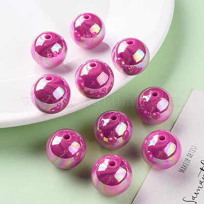 Непрозрачные акриловые бусины X-MACR-S370-D20mm-A13-1