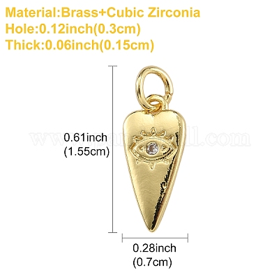 1 шт. латунные подвески KK-YW0002-51-1