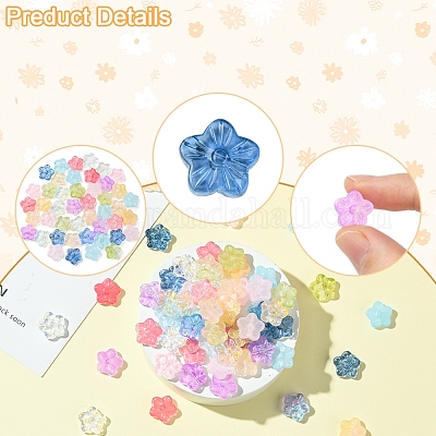 30 шт. стеклянные бусины для выпечки GLAA-FS0001-97C-1