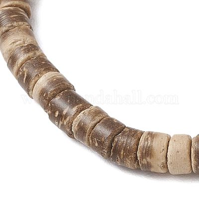 Браслеты из кокосовых бусин с морскими черепахами и морскими звездами BJEW-JB11882-1