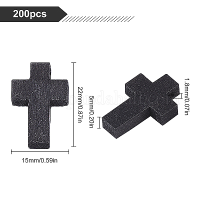 200шт деревянные подвески WOOD-SC0001-36A-1