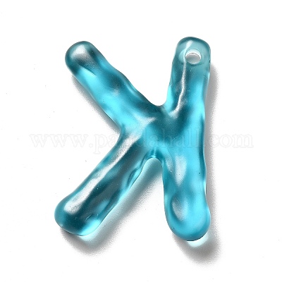 Подвески с алфавитом из прозрачной смолы RESI-C028-02K-1