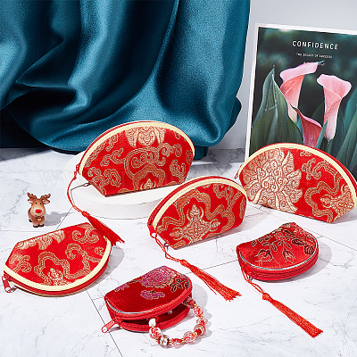 6 шт. 3 подарочных полиэстеровых упаковочных мешочка ABAG-NB0001-27-1