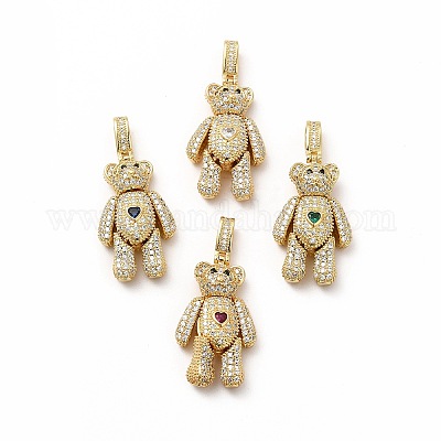 Стойки обшивки латунь микро проложить Циркон подвеску KK-G456-24G-1