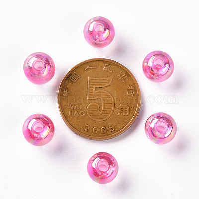 Прозрачные акриловые бусины MACR-S370-B8mm-708-1