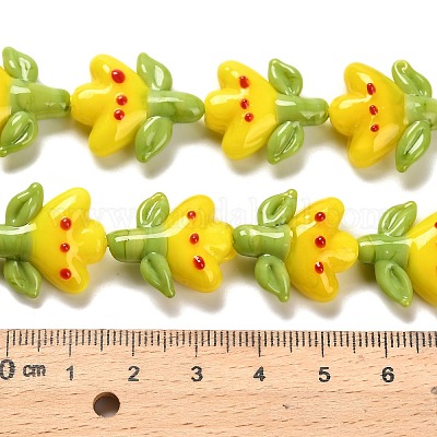 Бусы лэмпворк ручной работы LAMP-A005-03A-1