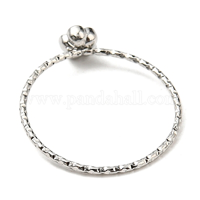 Кольцо-роза из нержавеющей стали 304 RJEW-P090-01P-1