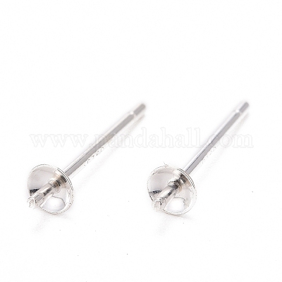 925 Sterling Silber Ohrstecker Zubehör&nbsp;STER-K167-027A-S-1